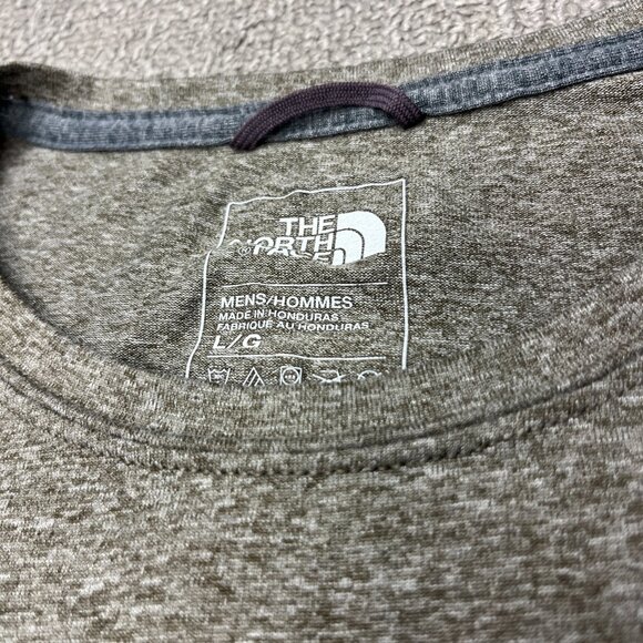 The North Face Shirt Mens Large Short Sleeve T-Shirt Dark Green Brown Trail - Picture 7 of 9